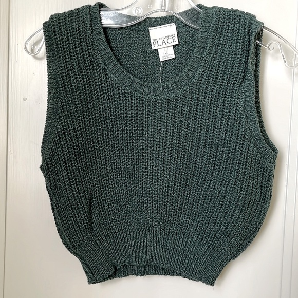 Green Sweater Vest Size 12 Months The Children’s Place TCP Vintage NWT - Picture 1 of 7